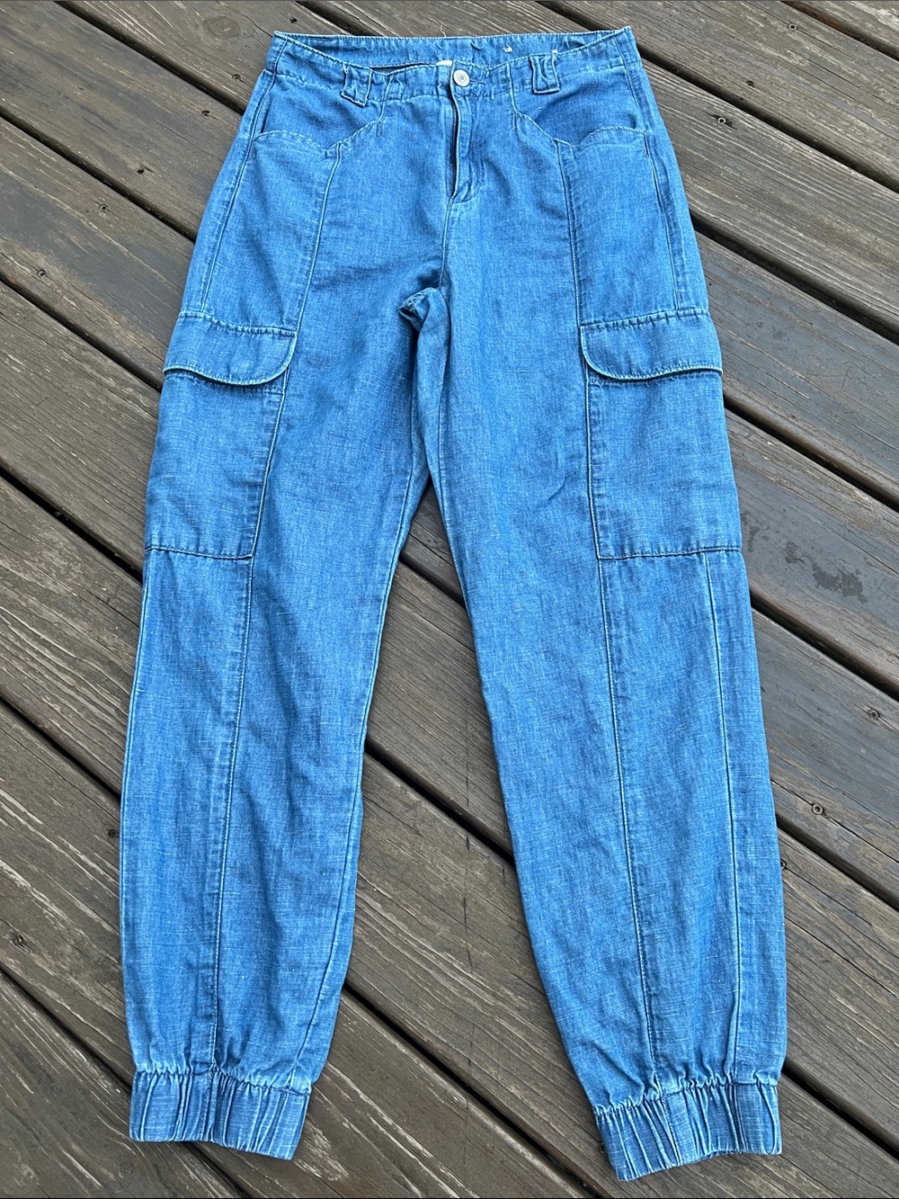 American Eagle Outfitters Lightweight Denim Cargo Joggers